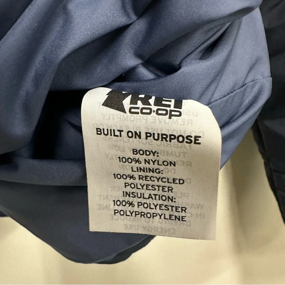 REI Men's Navy Puffer Jacket